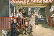 Carl Larsson Name Day at the Storage Shed France oil painting artist